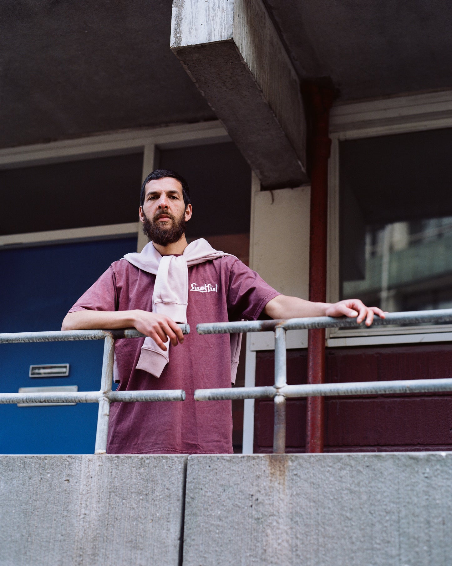 OG logo EMBroidery in aged burgundy