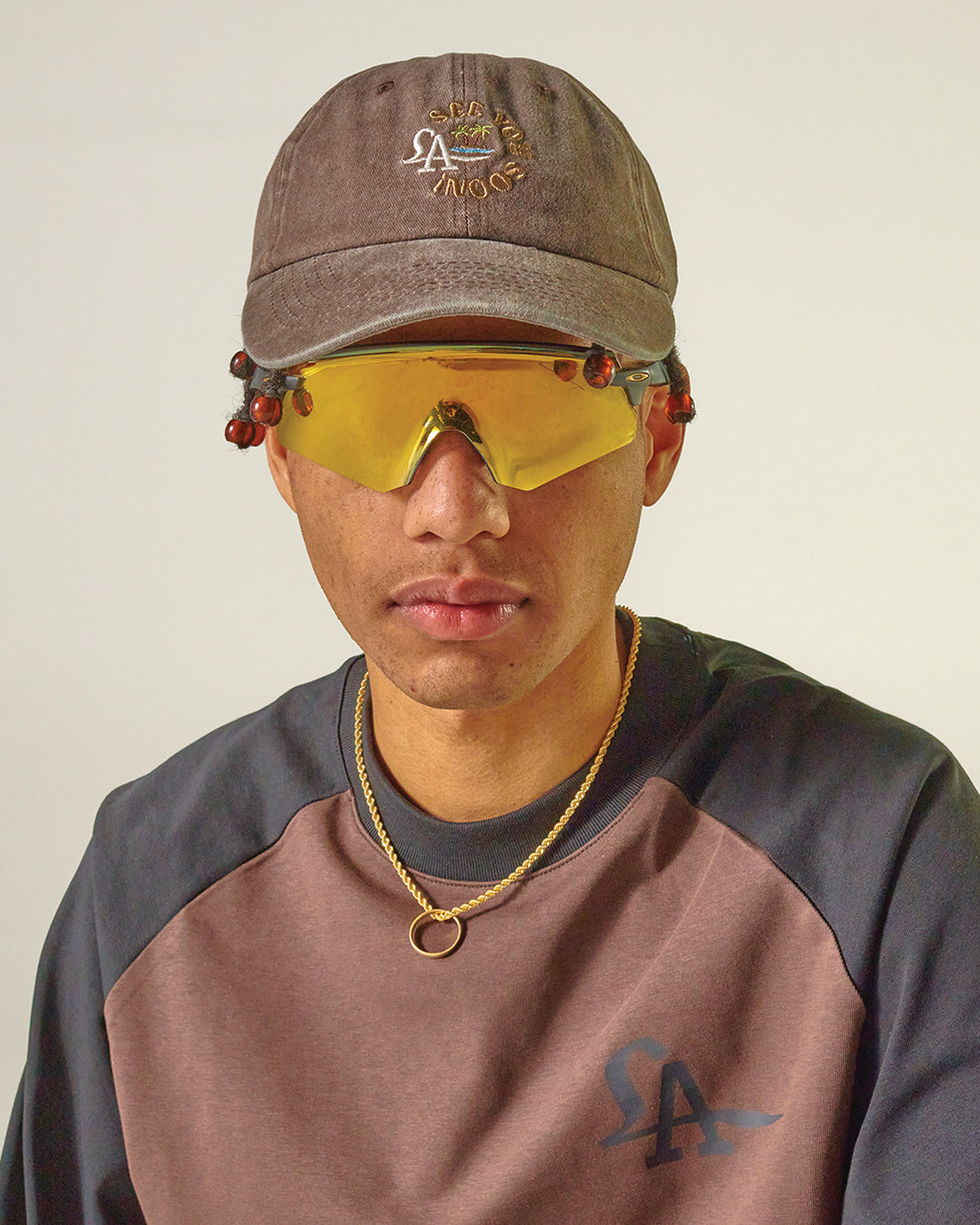 SEE YOU SOON cap in washed brown