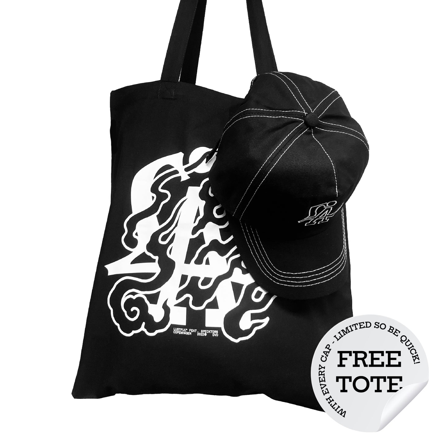 LUSTFUL feat. SPECKTORS 5 panel snapshut cap