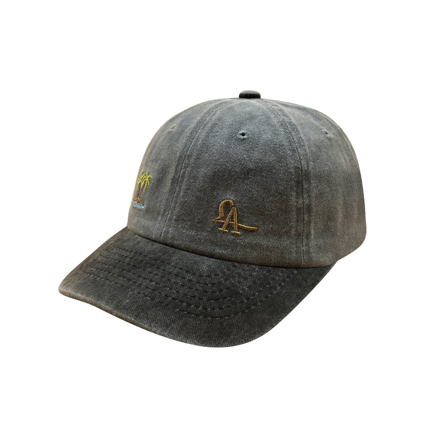 Lust Angeles Oasis cap in washed grey/black